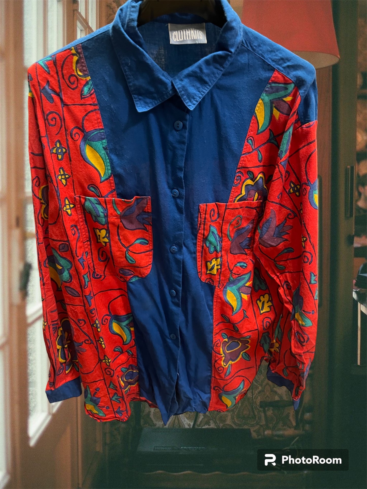90s button up funky shirt